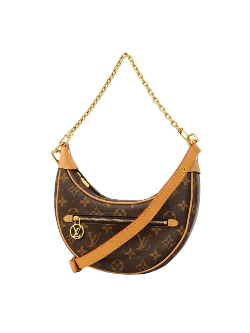 Louis Vuitton Handbag Monogram Loop Brown 2-Way Back